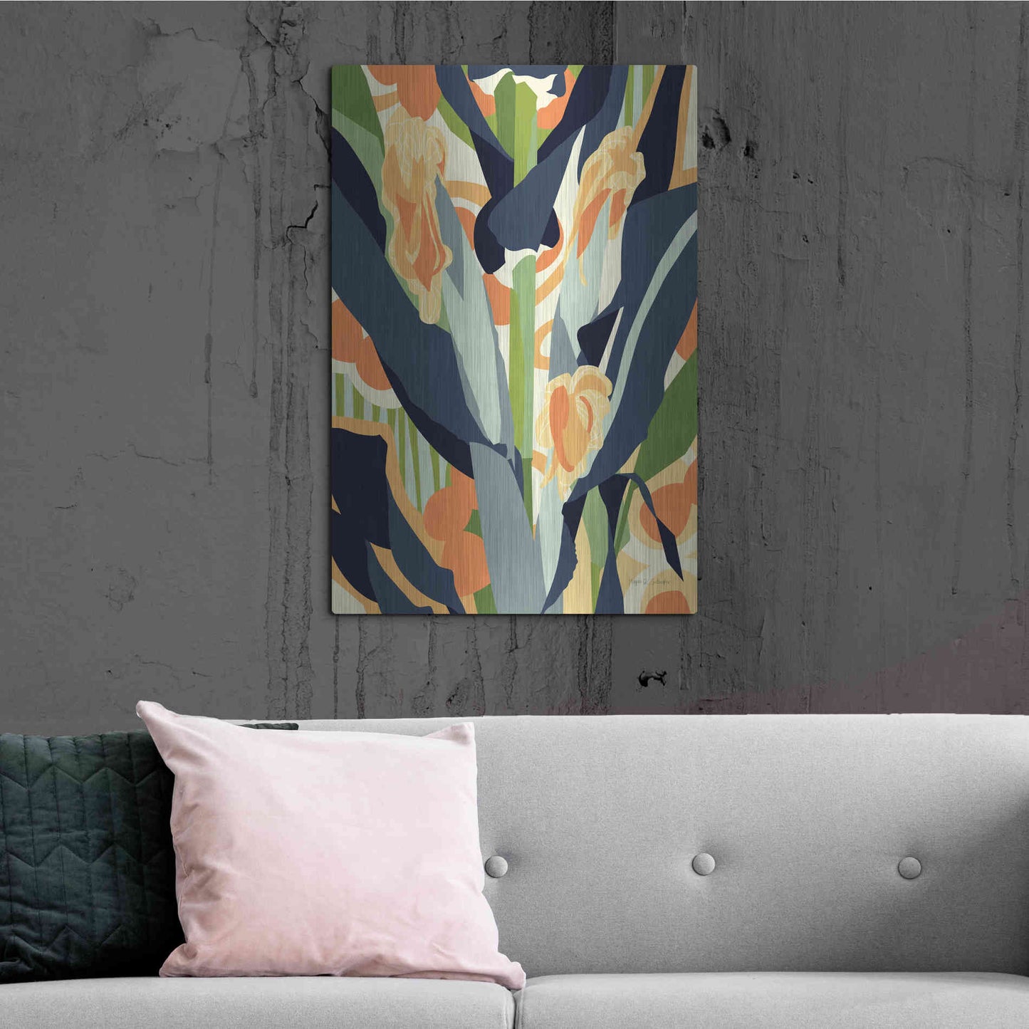 Luxe Metal Art 'Sweet Corn' by Megan Gallagher, Metal Wall Art,24x36