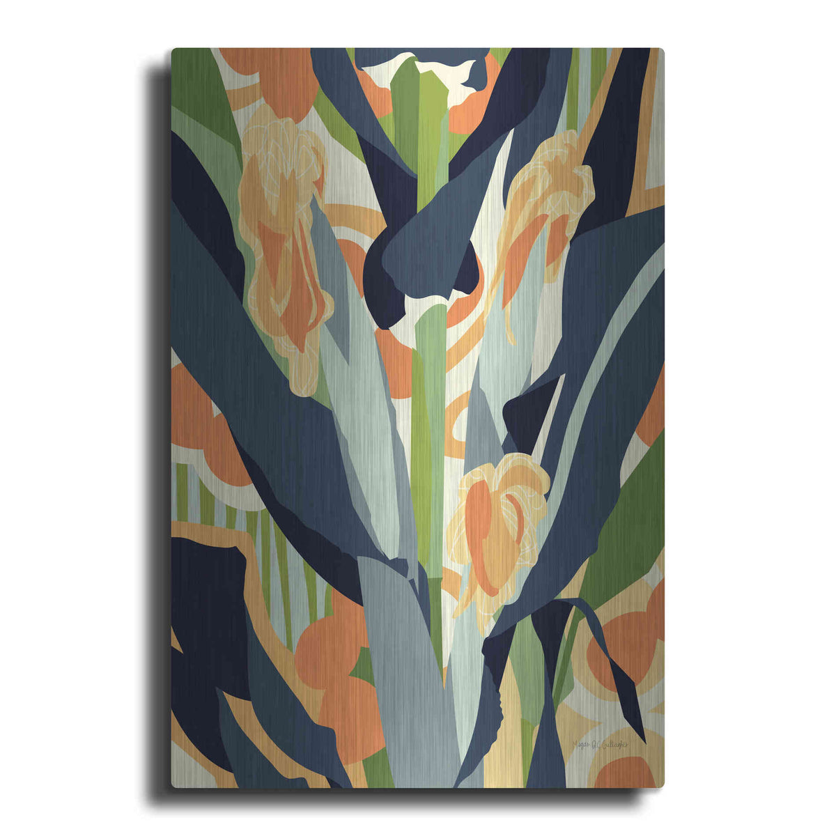 Luxe Metal Art 'Sweet Corn' by Megan Gallagher, Metal Wall Art