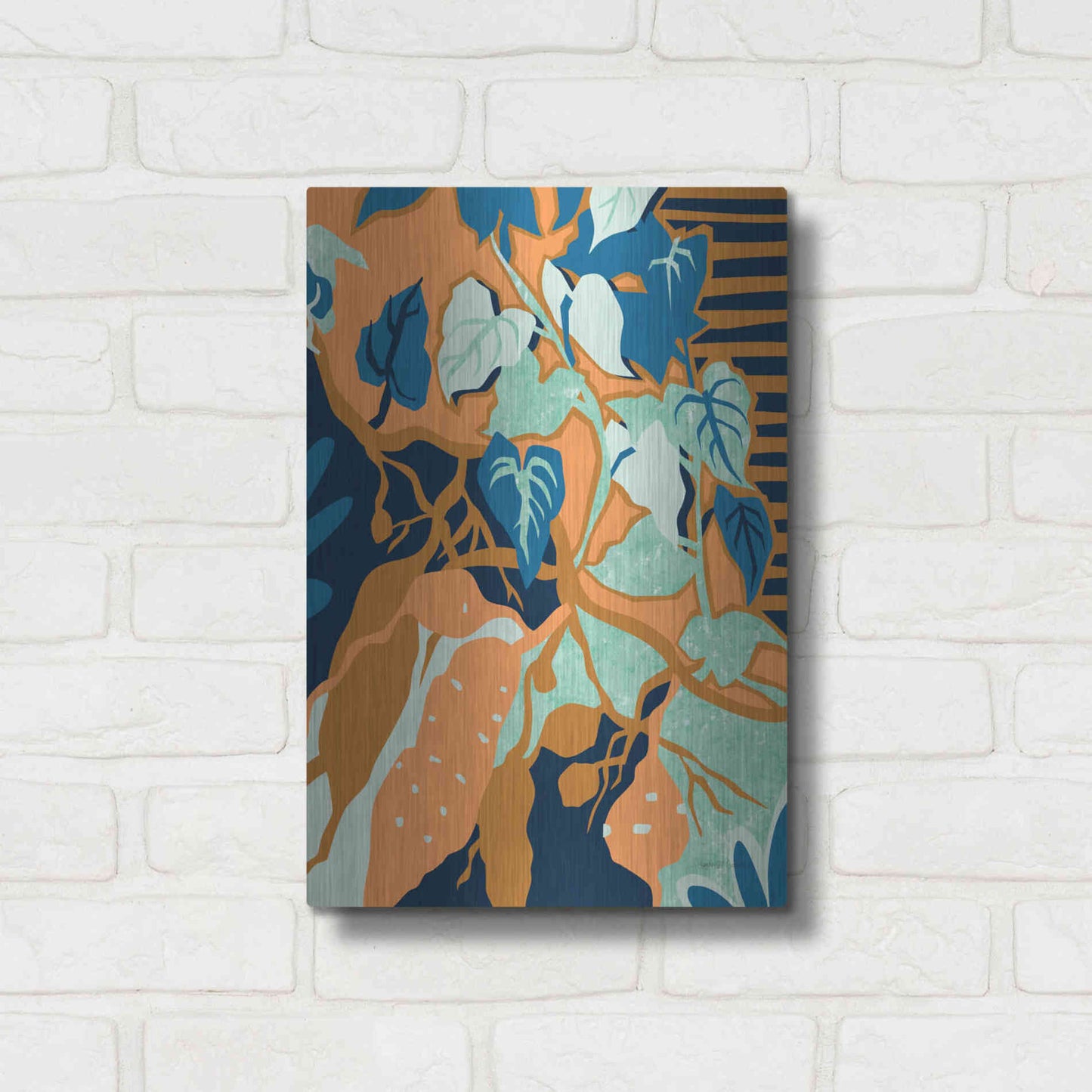 Luxe Metal Art 'Yams' by Megan Gallagher, Metal Wall Art,12x16