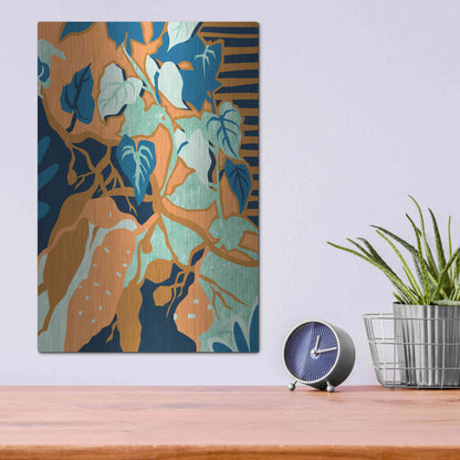 Luxe Metal Art 'Yams' by Megan Gallagher, Metal Wall Art,12x16