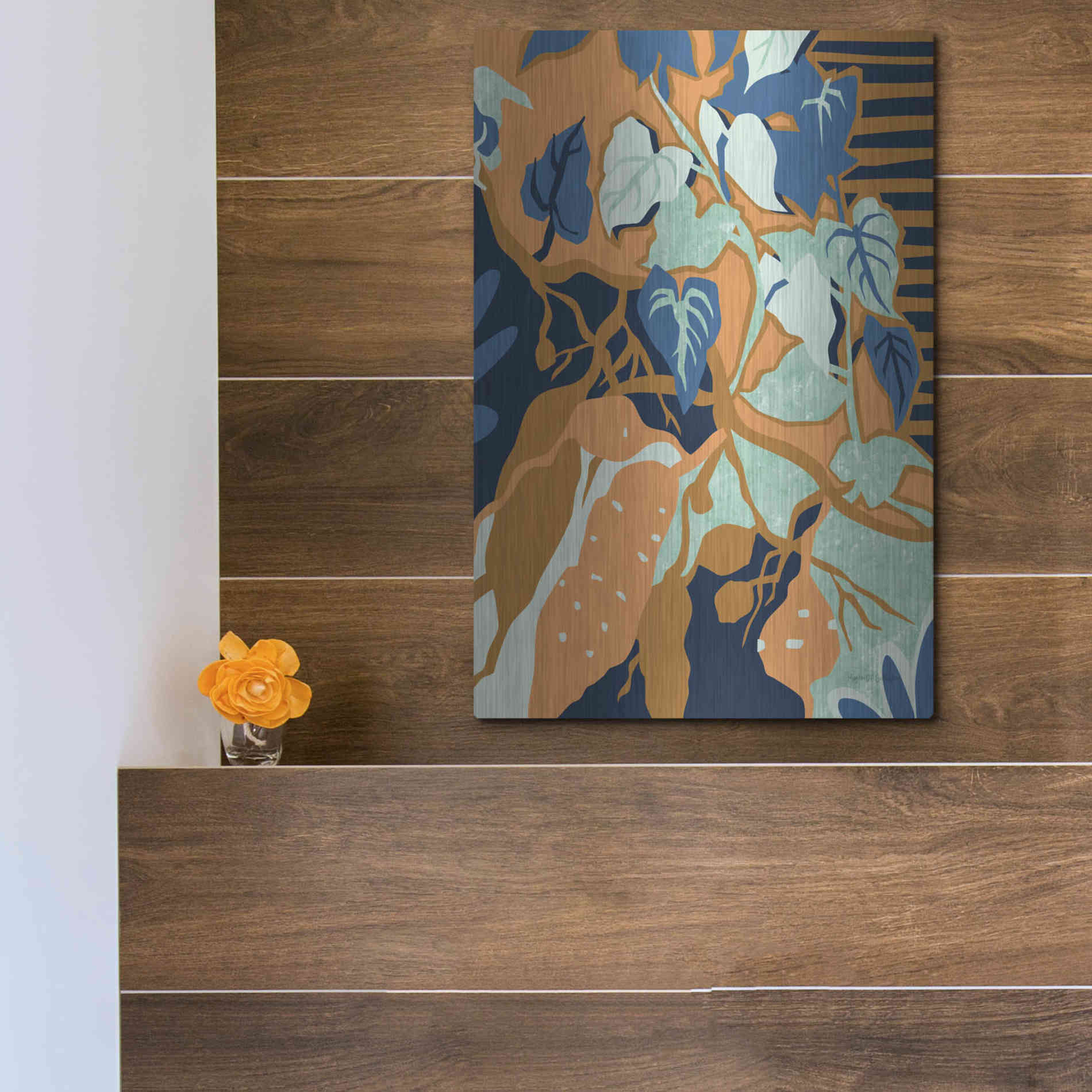 Luxe Metal Art 'Yams' by Megan Gallagher, Metal Wall Art,12x16