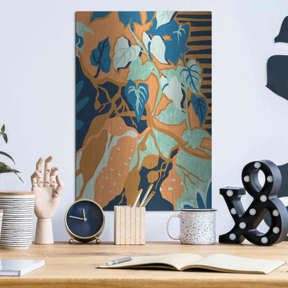 Luxe Metal Art 'Yams' by Megan Gallagher, Metal Wall Art,12x16