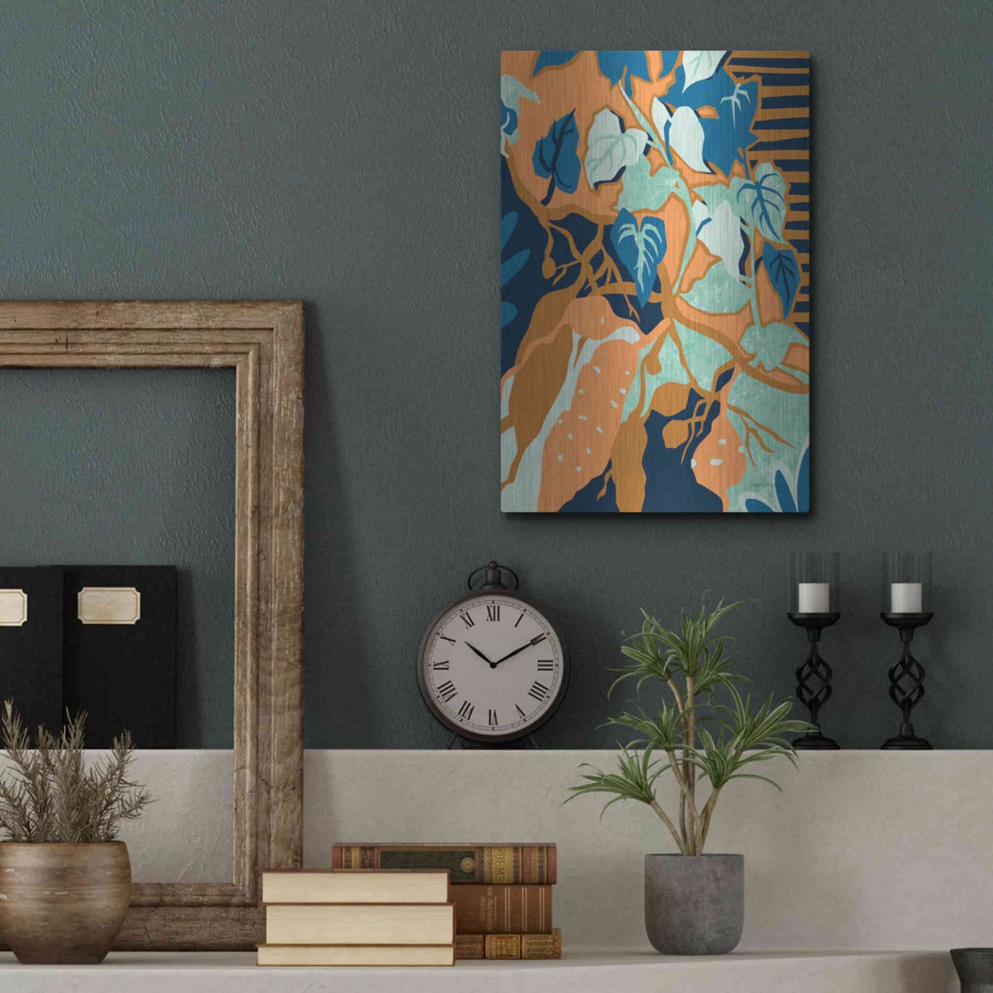 Luxe Metal Art 'Yams' by Megan Gallagher, Metal Wall Art,12x16