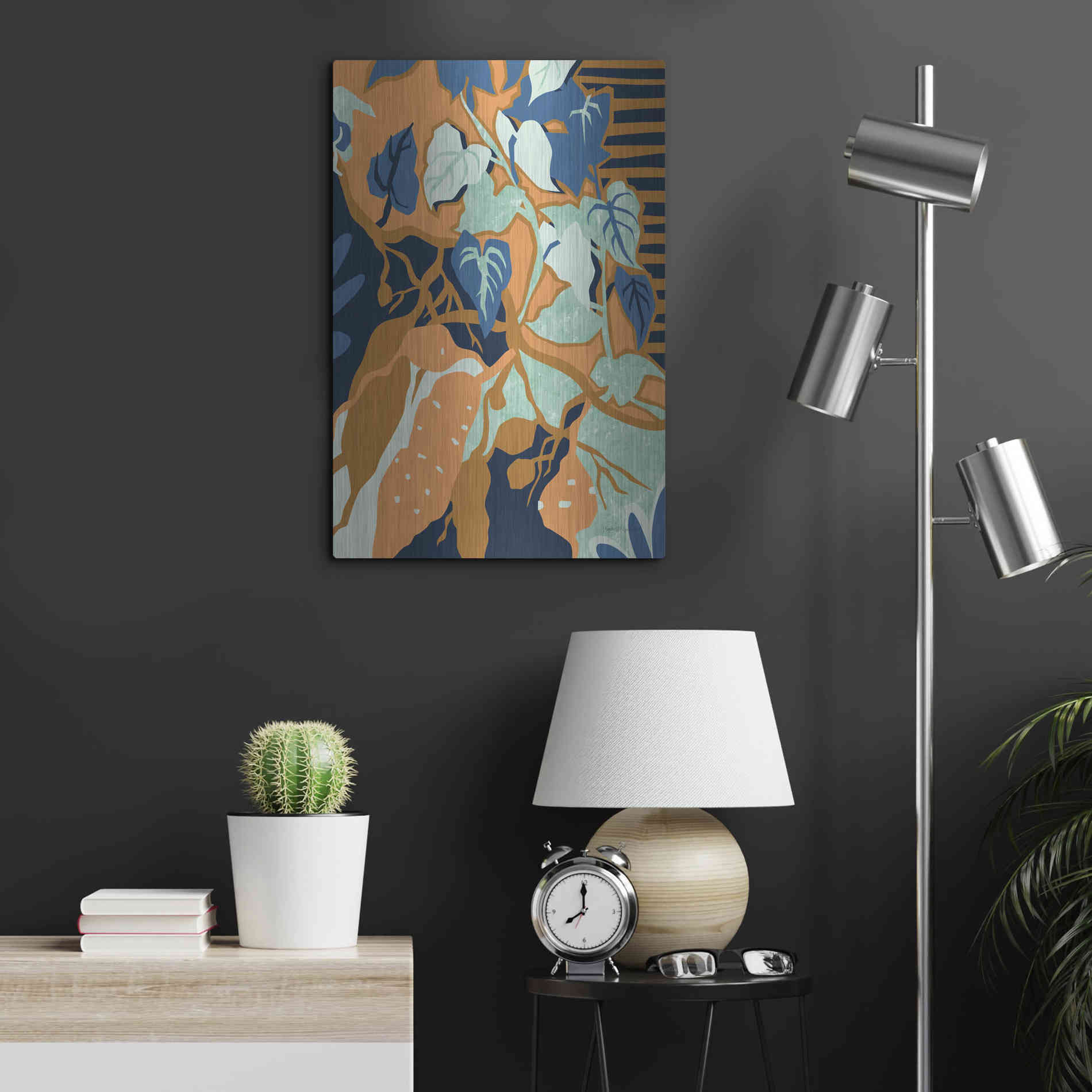 Luxe Metal Art 'Yams' by Megan Gallagher, Metal Wall Art,16x24