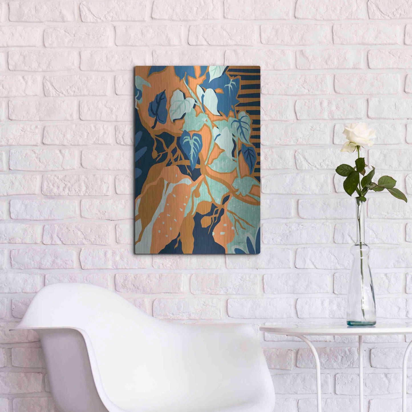 Luxe Metal Art 'Yams' by Megan Gallagher, Metal Wall Art,16x24