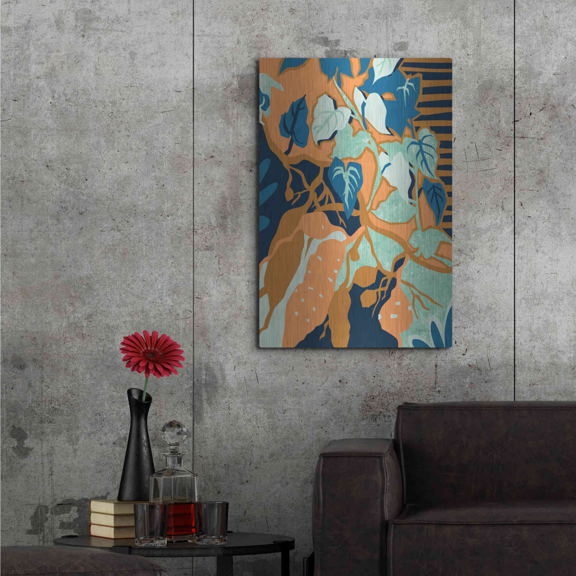 Luxe Metal Art 'Yams' by Megan Gallagher, Metal Wall Art,24x36