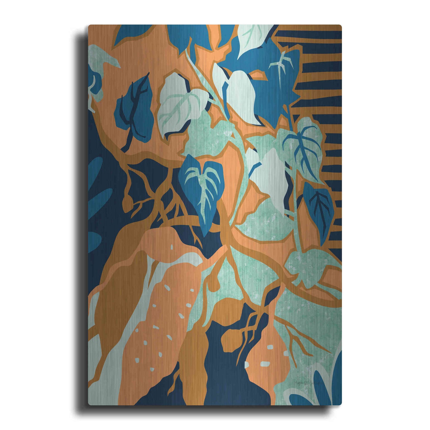 Luxe Metal Art 'Yams' by Megan Gallagher, Metal Wall Art