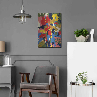 Luxe Metal Art 'Crossandra' by Megan Gallagher, Metal Wall Art,16x24