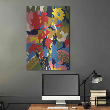 Luxe Metal Art 'Crossandra' by Megan Gallagher, Metal Wall Art,24x36