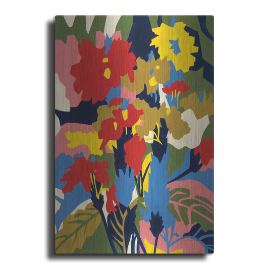 Luxe Metal Art 'Crossandra' by Megan Gallagher, Metal Wall Art