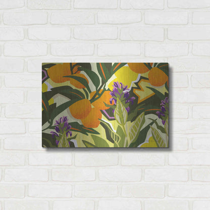 Luxe Metal Art 'Citrus Sage I' by Megan Gallagher, Metal Wall Art,24x16