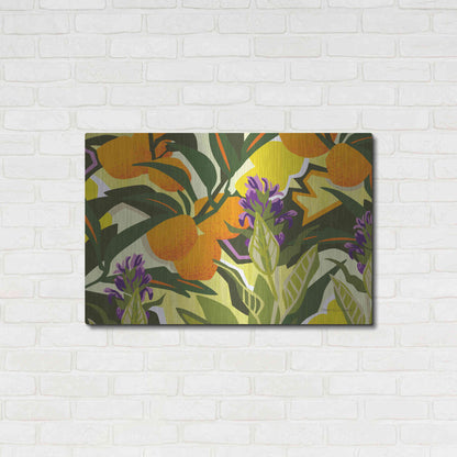 Luxe Metal Art 'Citrus Sage I' by Megan Gallagher, Metal Wall Art,36x24