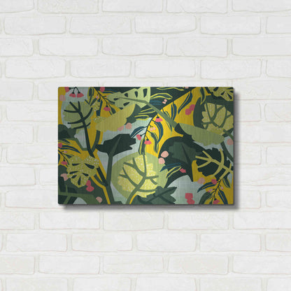 Luxe Metal Art 'Eucalyptus Mint I' by Megan Gallagher, Metal Wall Art,24x16