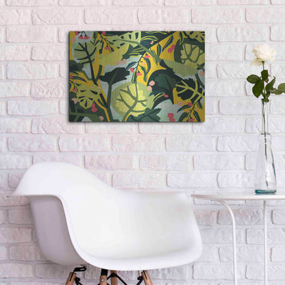 Luxe Metal Art 'Eucalyptus Mint I' by Megan Gallagher, Metal Wall Art,24x16