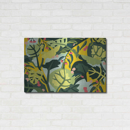 Luxe Metal Art 'Eucalyptus Mint I' by Megan Gallagher, Metal Wall Art,36x24