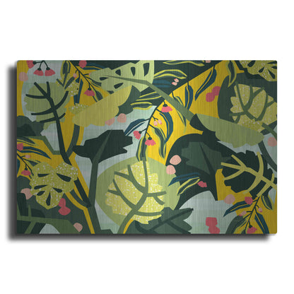 Luxe Metal Art 'Eucalyptus Mint I' by Megan Gallagher, Metal Wall Art