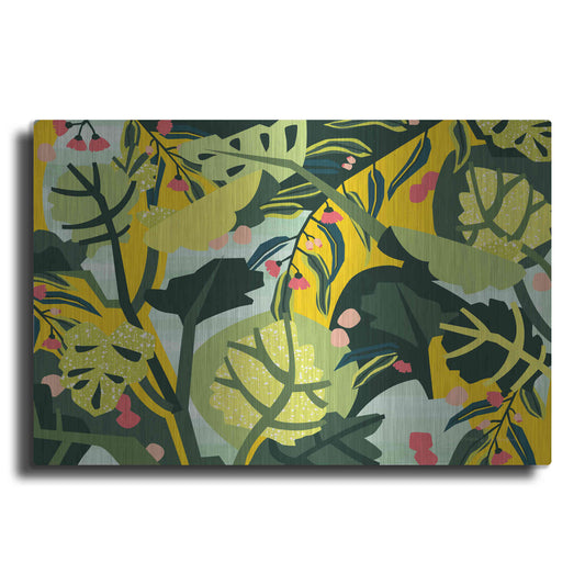 Luxe Metal Art 'Eucalyptus Mint I' by Megan Gallagher, Metal Wall Art