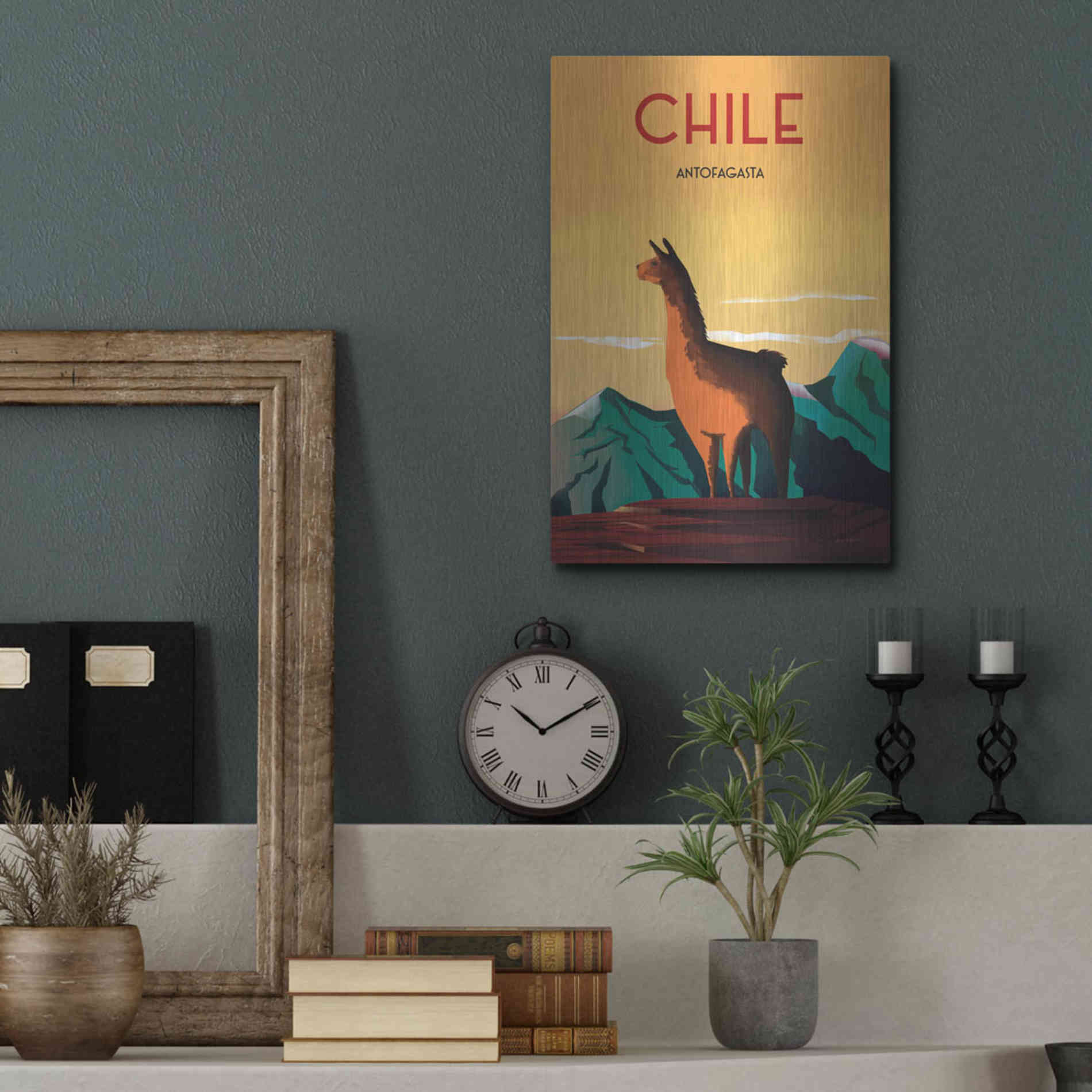 Luxe Metal Art 'Chile' by Omar Escalante, Metal Wall Art,12x16