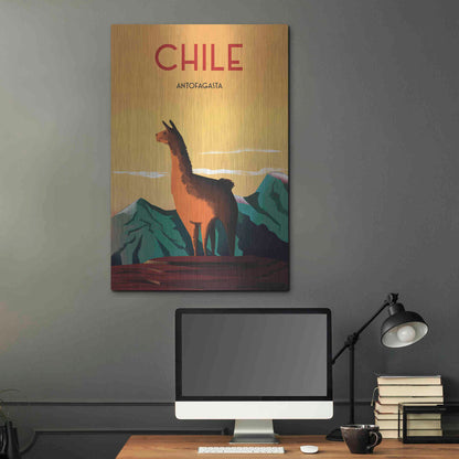 Luxe Metal Art 'Chile' by Omar Escalante, Metal Wall Art,24x36