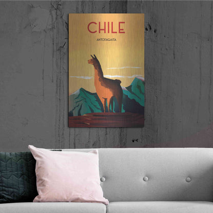 Luxe Metal Art 'Chile' by Omar Escalante, Metal Wall Art,24x36