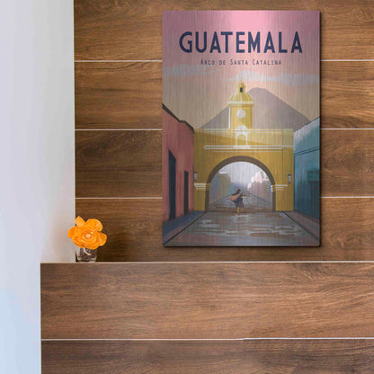 Luxe Metal Art 'Guatemala' by Omar Escalante, Metal Wall Art,12x16