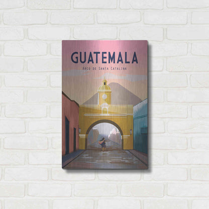 Luxe Metal Art 'Guatemala' by Omar Escalante, Metal Wall Art,16x24