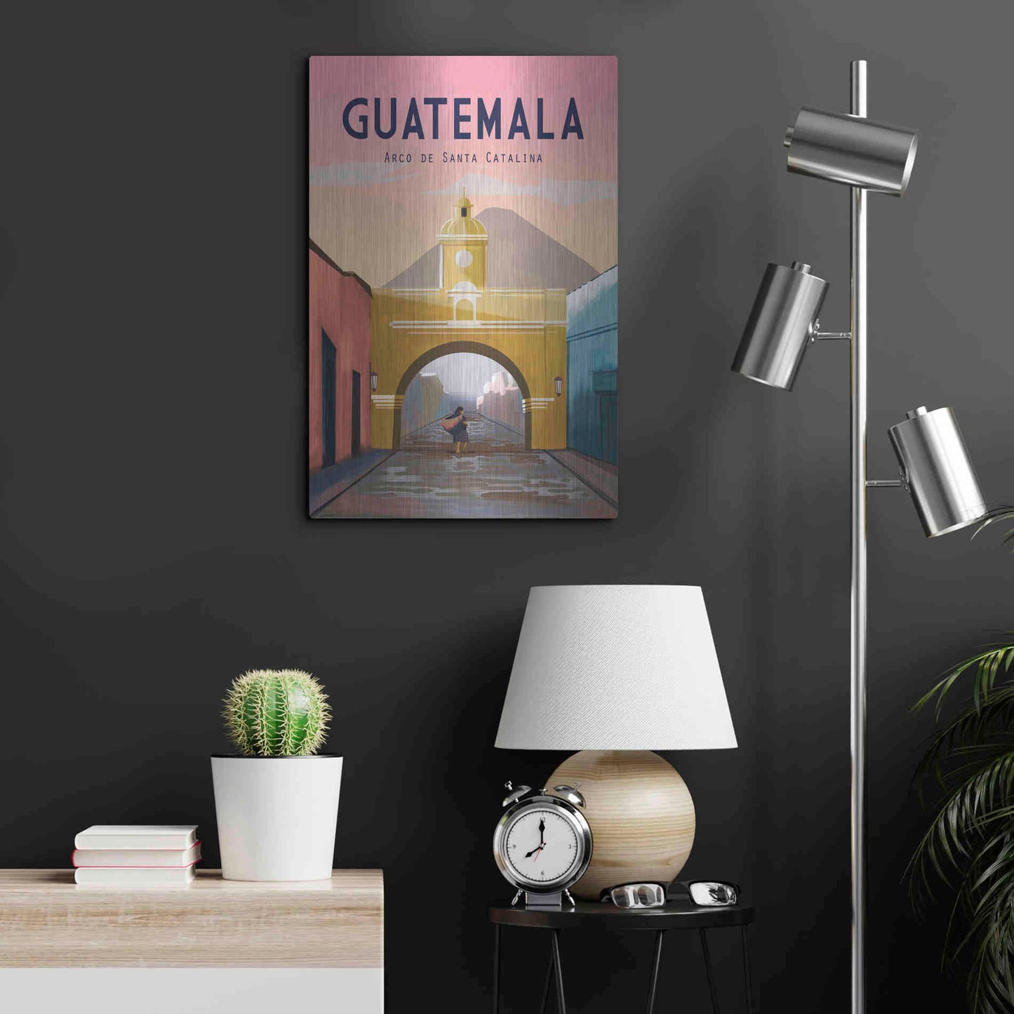 Luxe Metal Art 'Guatemala' by Omar Escalante, Metal Wall Art,16x24