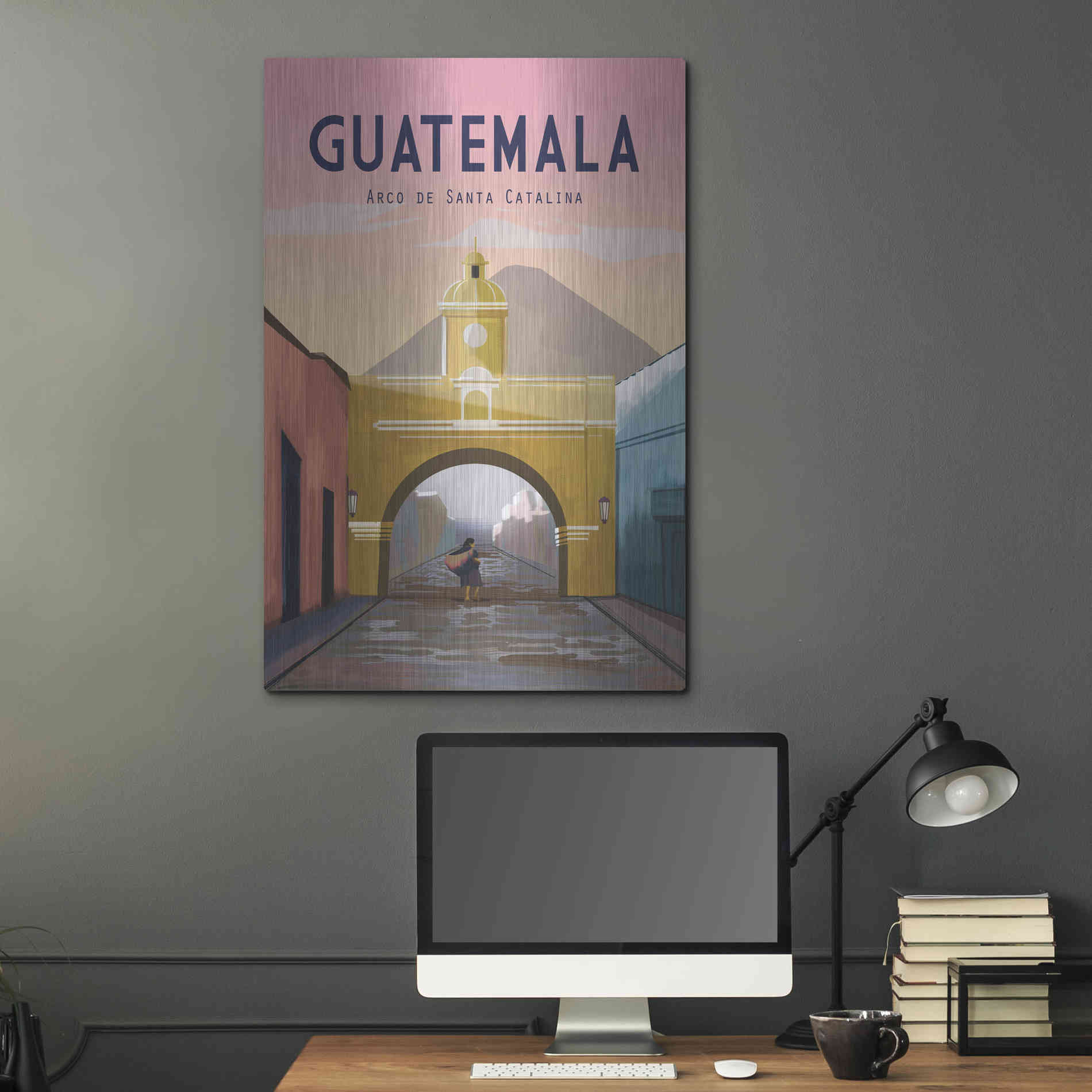 Luxe Metal Art 'Guatemala' by Omar Escalante, Metal Wall Art,24x36