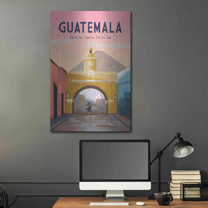 Luxe Metal Art 'Guatemala' by Omar Escalante, Metal Wall Art,24x36