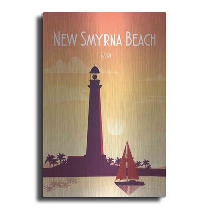 Luxe Metal Art 'New Smyrna Beach' by Omar Escalante, Metal Wall Art