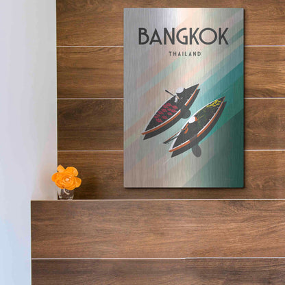 Luxe Metal Art 'Bangkok Thailand' by Omar Escalante, Metal Wall Art,12x16