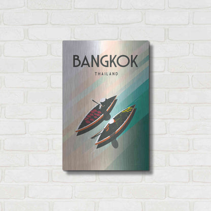 Luxe Metal Art 'Bangkok Thailand' by Omar Escalante, Metal Wall Art,16x24