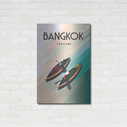 Luxe Metal Art 'Bangkok Thailand' by Omar Escalante, Metal Wall Art,24x36