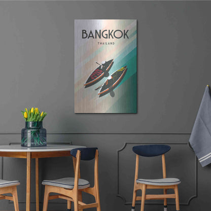 Luxe Metal Art 'Bangkok Thailand' by Omar Escalante, Metal Wall Art,24x36
