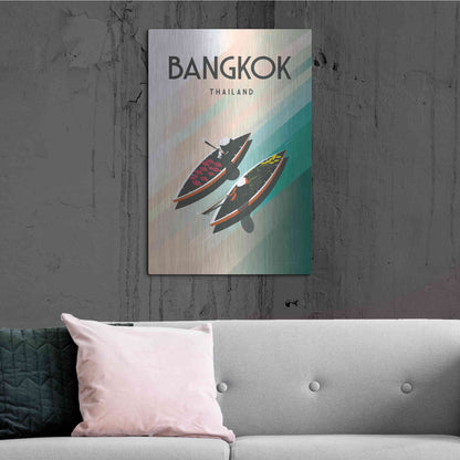 Luxe Metal Art 'Bangkok Thailand' by Omar Escalante, Metal Wall Art,24x36