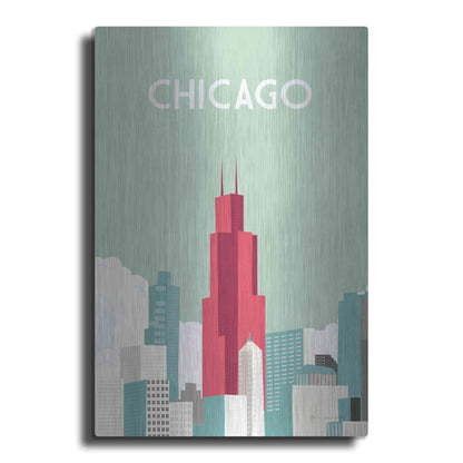 Luxe Metal Art 'Chicago' by Omar Escalante, Metal Wall Art