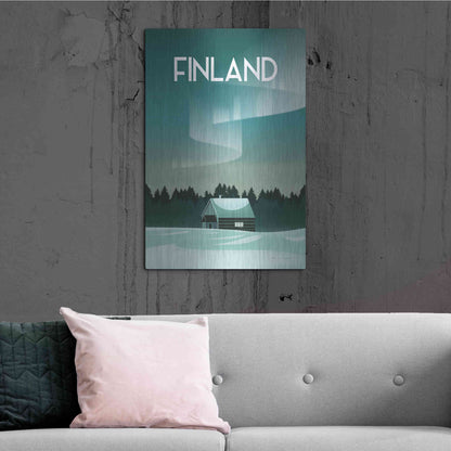 Luxe Metal Art 'Finland I' by Omar Escalante, Metal Wall Art,24x36