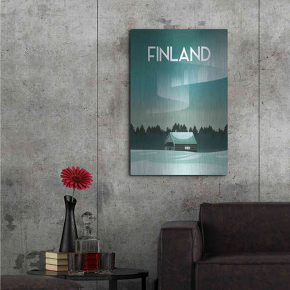 Luxe Metal Art 'Finland I' by Omar Escalante, Metal Wall Art,24x36