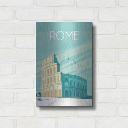 Luxe Metal Art 'Rome' by Omar Escalante, Metal Wall Art,12x16