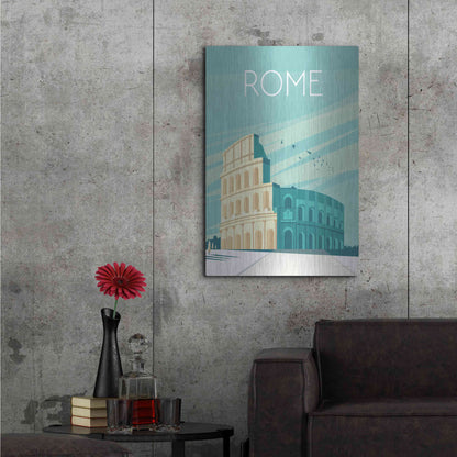 Luxe Metal Art 'Rome' by Omar Escalante, Metal Wall Art,24x36