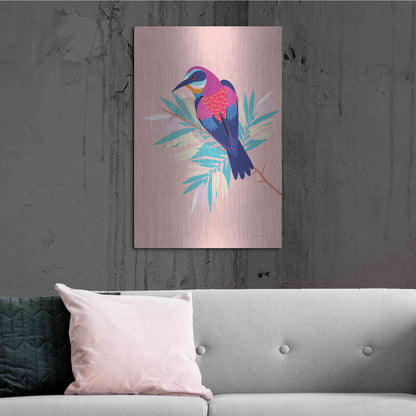 Luxe Metal Art 'Exotic Birds II' by Omar Escalante, Metal Wall Art,24x36