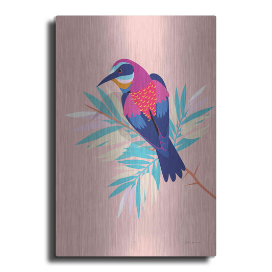 Luxe Metal Art 'Exotic Birds II' by Omar Escalante, Metal Wall Art