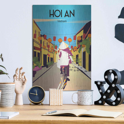 Luxe Metal Art 'Hoi An Vietnam' by Omar Escalante, Metal Wall Art,12x16