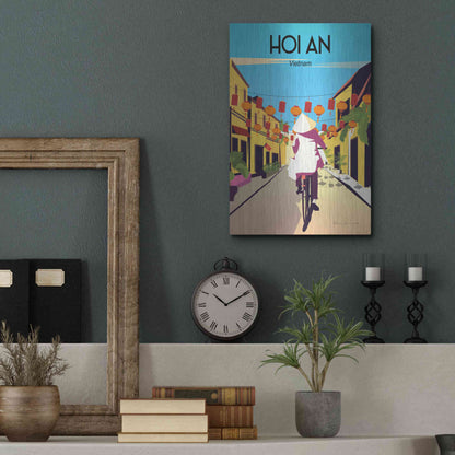 Luxe Metal Art 'Hoi An Vietnam' by Omar Escalante, Metal Wall Art,12x16