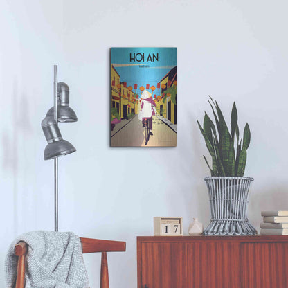 Luxe Metal Art 'Hoi An Vietnam' by Omar Escalante, Metal Wall Art,16x24