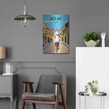 Luxe Metal Art 'Hoi An Vietnam' by Omar Escalante, Metal Wall Art,16x24