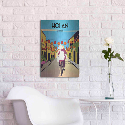 Luxe Metal Art 'Hoi An Vietnam' by Omar Escalante, Metal Wall Art,16x24