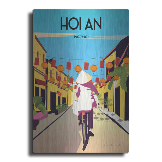 Luxe Metal Art 'Hoi An Vietnam' by Omar Escalante, Metal Wall Art