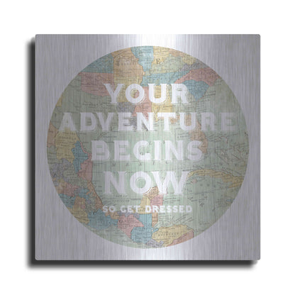 Luxe Metal Art 'Hemisphere I' by Sue Schlabach, Metal Wall Art