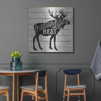 Luxe Metal Art 'Lake Lodge I' by Sue Schlabach, Metal Wall Art,36x36